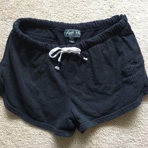 Summer fleece black roots shorts (medium weight)